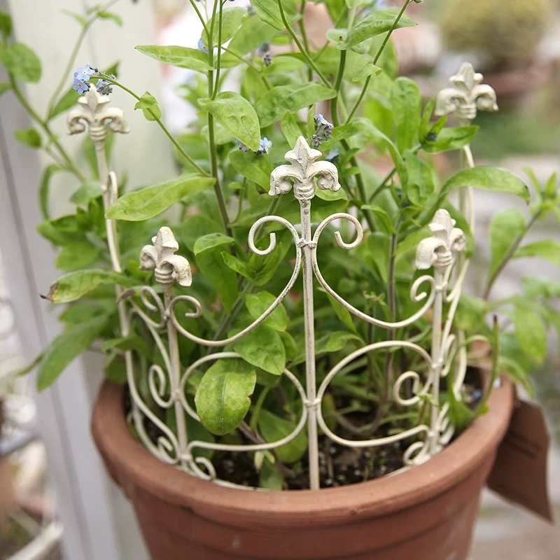 屋外園芸植物クライミングフレームホームバルコニー植木鉢装飾フェンスヨーロッパスタイル鉄工中庭装飾