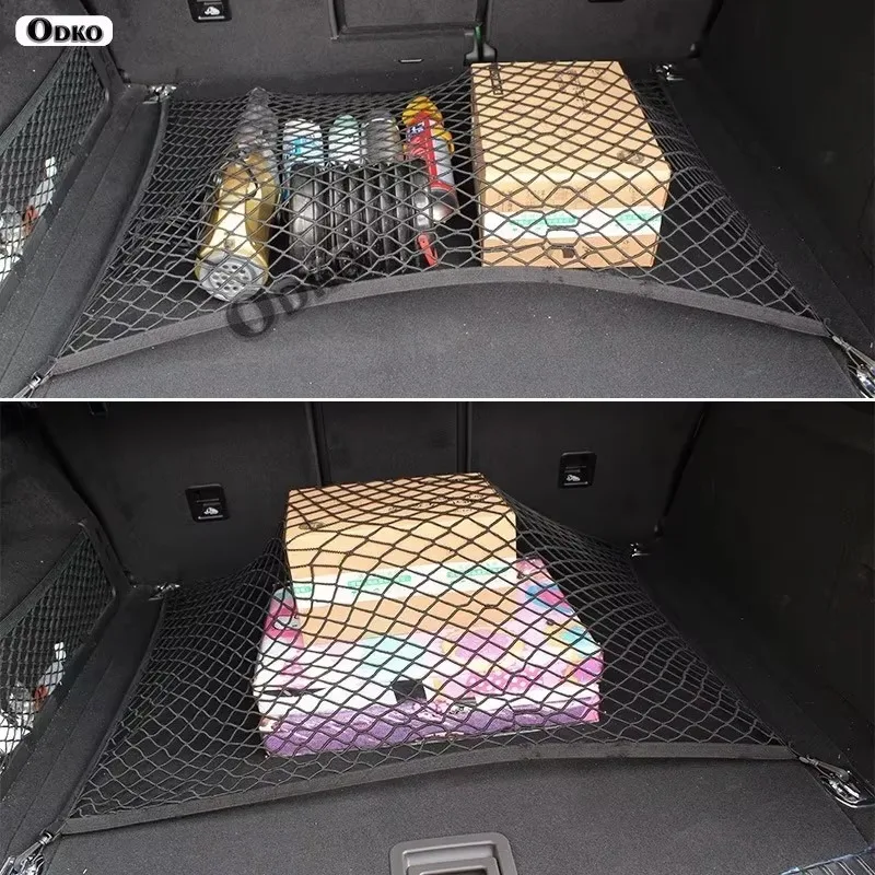 ダブル単層トランクカーゴネット車の収納アクセサリーは、物事をきちんと保ちます。レンジローバースポーツ 2005-2024 2025 に適しています。