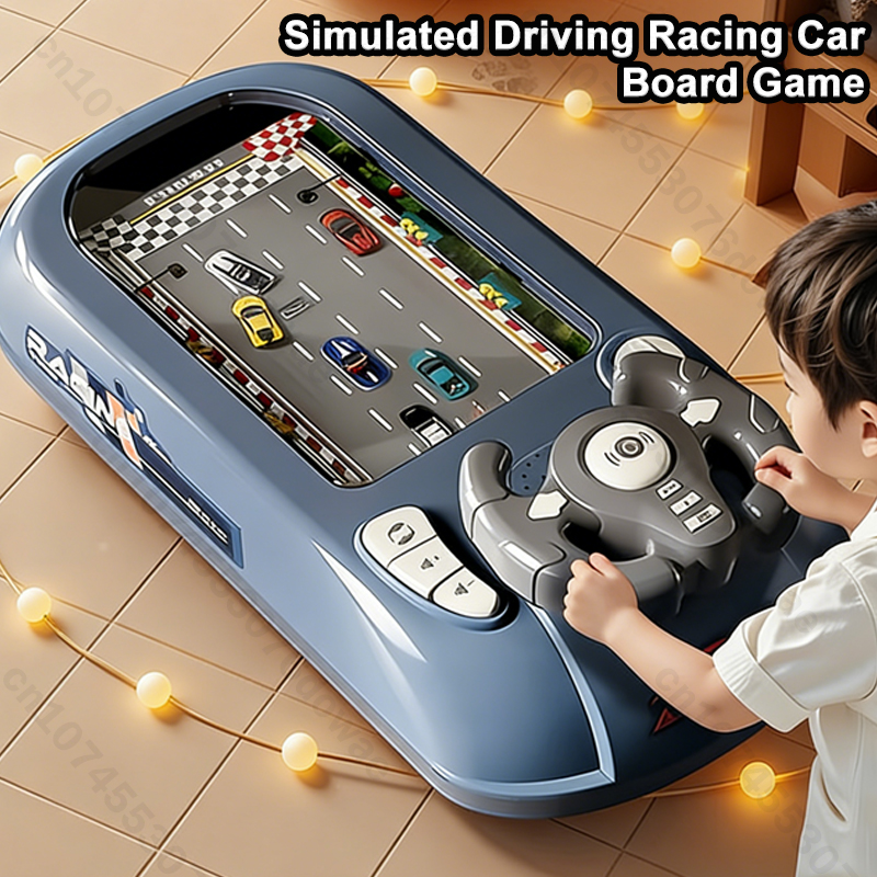 子供用ステアリングホイール運転おもちゃ車両電子シミュレーションレーシングアドベンチャーゲーム子供のおもちゃクールなインタラクティブクリスマスギフト
