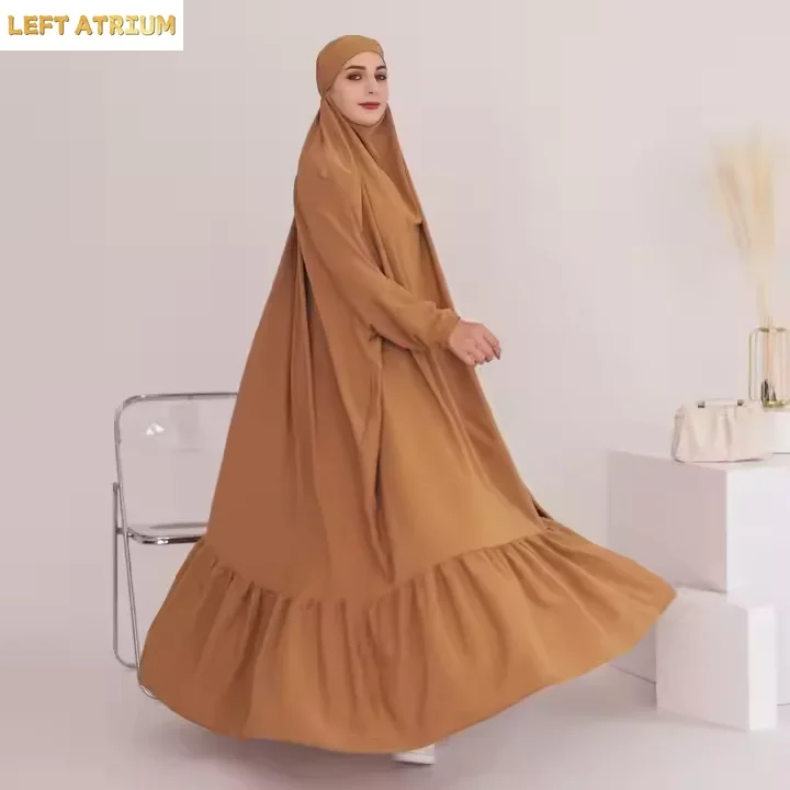 イードジェラバフード付きアバヤイスラム教徒ラマダンドレス女性の祈りの衣服カフタンイスラムドバイささやかなアバヤカフタンローブケバヤジャラビヤ