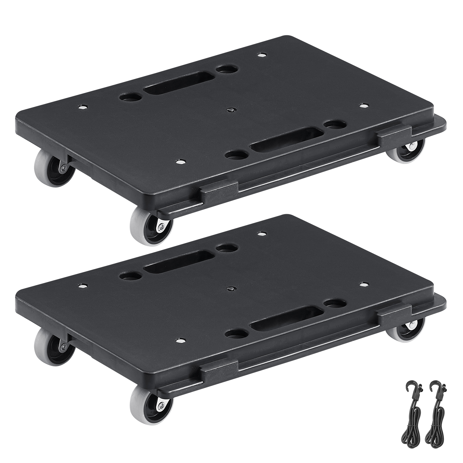 SucceBuy 2 パック家具移動パレットトロリー各カウント 500 ポンド 4 輪付き小型フラットドリーカート産業機械用