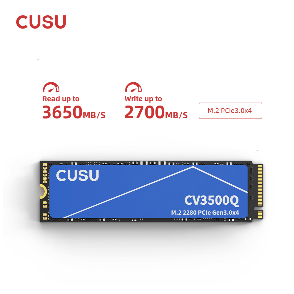 CUSU SSD NVMe M2 256GB 512GB 1TB 2TB M.2 SSD ハードドライブ PCIe3.0 2280 内部ソリッドステートディスクラップトップデスクトップ用