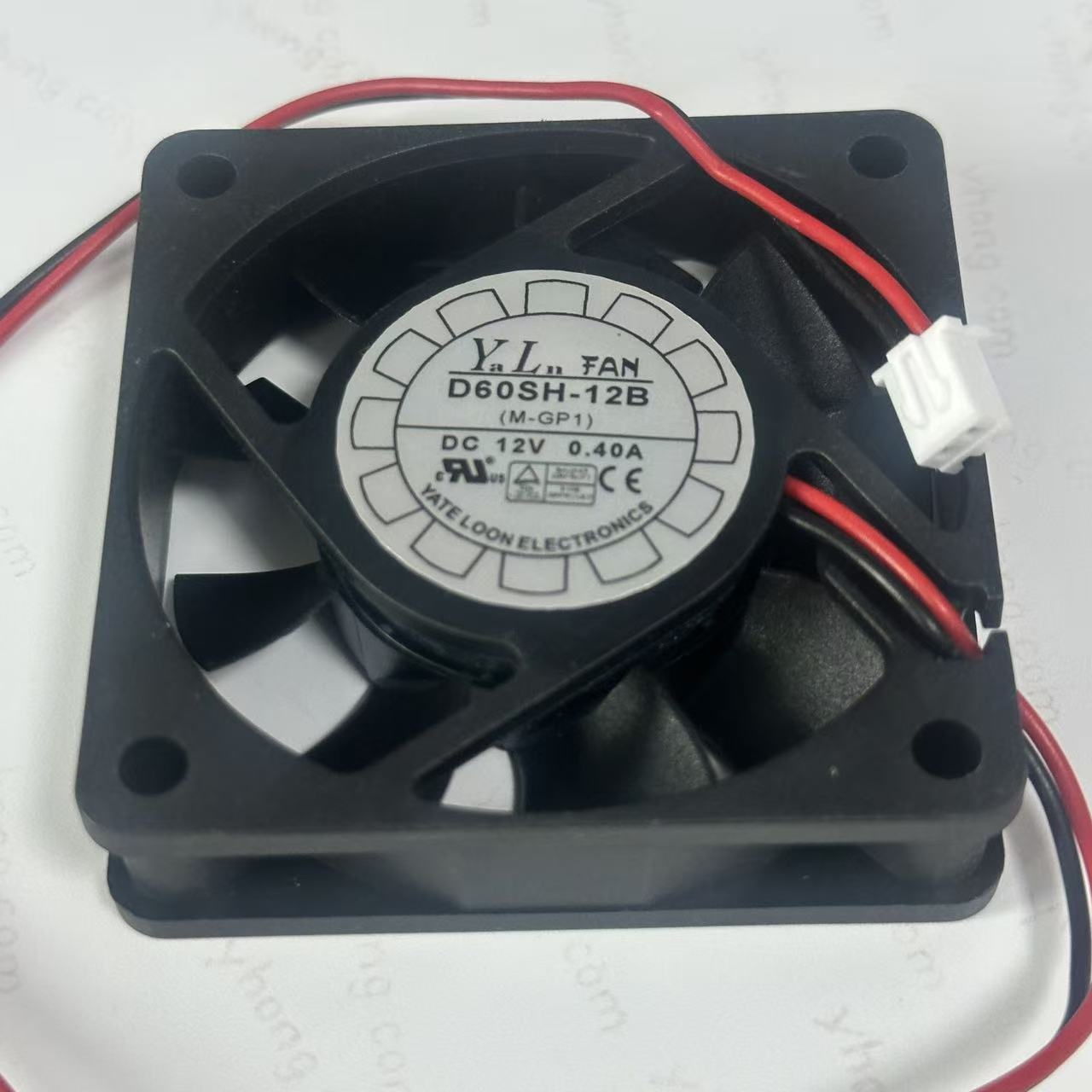 Y.L.FAN D60SH-12B DC 12V 0.40A 60x60x25mm 2線式冷却ファン