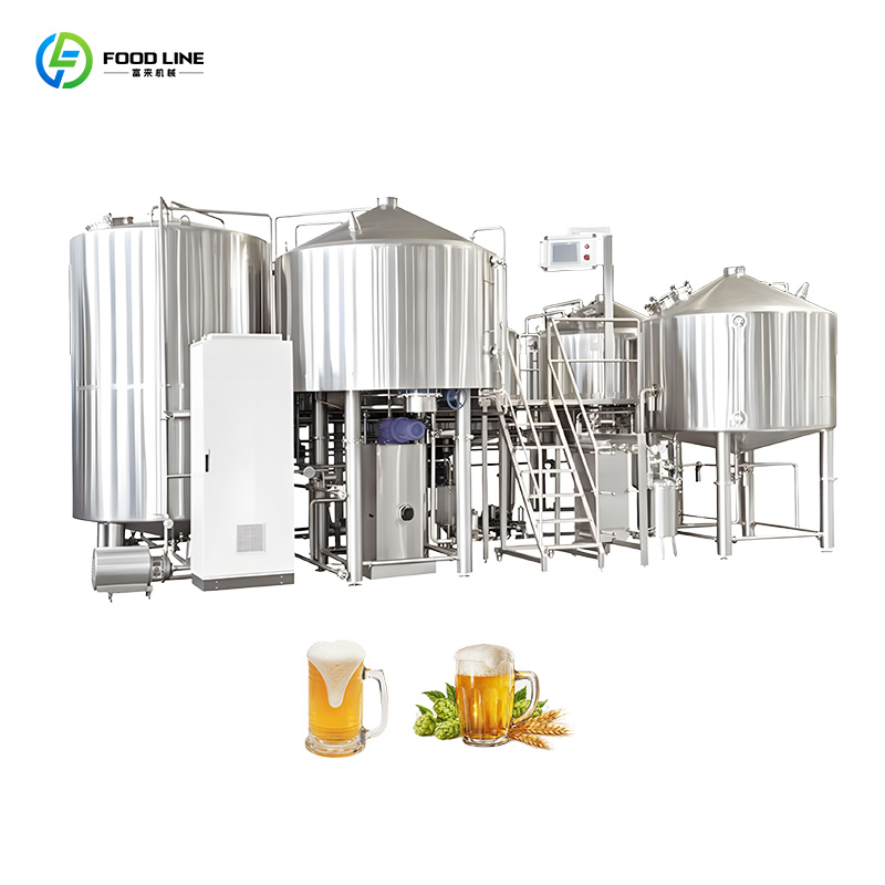 カスタマイズされた完全な大麦ビール生産ラインビール醸造ライン自家製ビール製造機