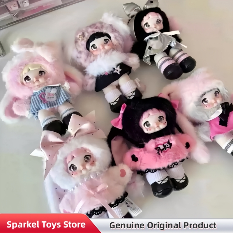 本物の Nommi ピンクエネルギーシリーズビニールぬいぐるみブラインドボックスかわいいぬいぐるみフィギュア人形バッグペンダントおもちゃデスクトップ装飾フィギュアギフト
