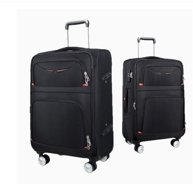 大容量オックスフォードスーツケースユニセックス学校/仕事/旅行荷物拡張可能なコンパートメント 20 インチ 24 "28" ローリングスピナースーツケース