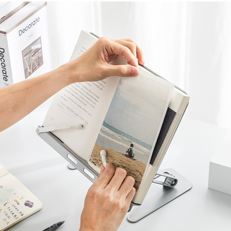 炭素鋼調節可能な読書スタンド多機能読書スタンド読書タブレットコンピュータと携帯電話スタンド