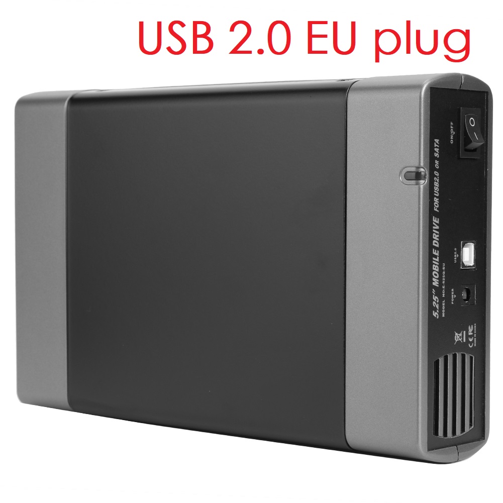 5.25 inch USB 2.0/USB 3.0 SATA External Optical Drive Case Enclosure Box Adapter For Windows 7 For Mac PC