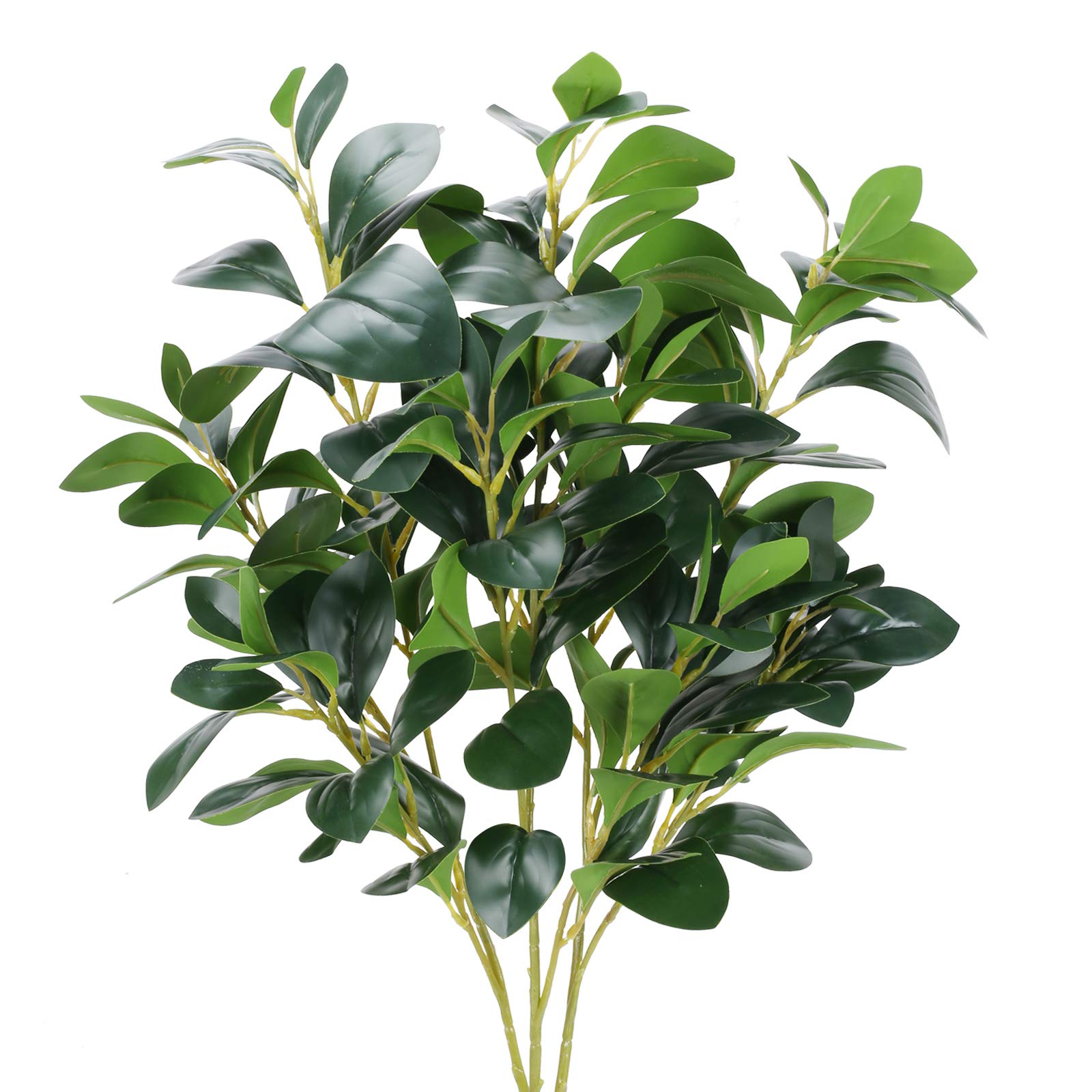 3 個人工装飾植物フェイクグリーン家庭用屋内屋外庭バルコニーの装飾高品質緑の葉