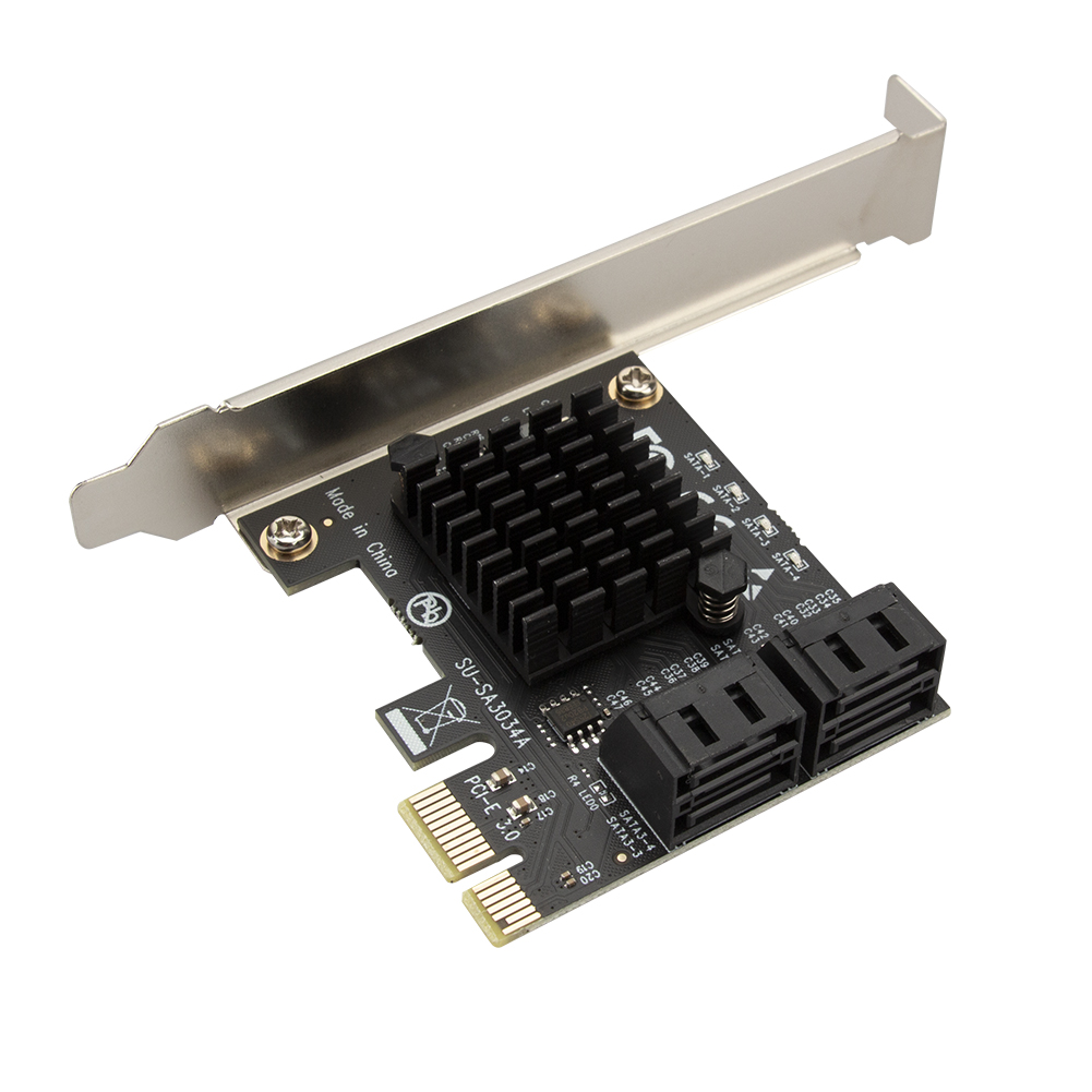 PCIe SATA - 2/4/6ポート SATA 3 III 3.0 6Gbps SSDアダプター PCI Express x1コントローラーボード拡張カード対応 x4 x6 x8 x16