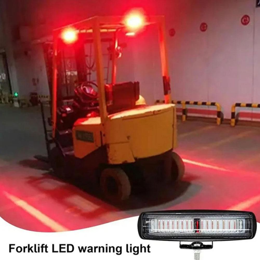 9 LED ビーズ超集中フォークリフト警告灯赤信号ユニバーサルゾーンリニアランプ制限青色光安全 T8T7