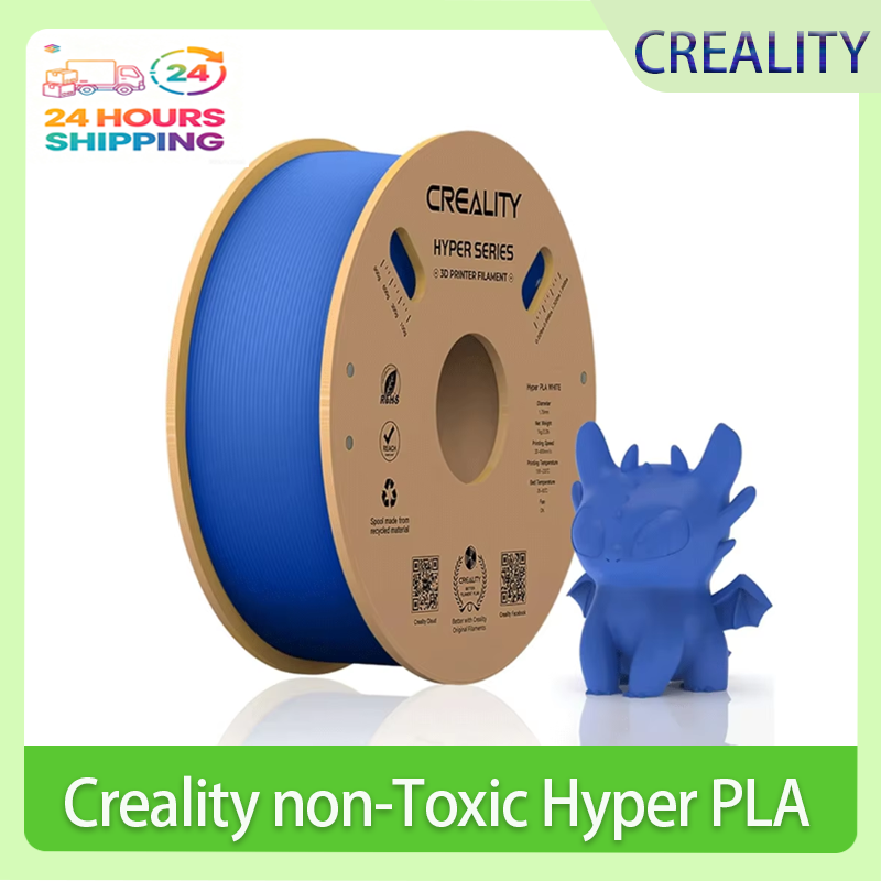 Creality 非毒性 Hyper PLA プラスチック 1.75mm 1kg (2.2lbs) 3D プリンター フィラメント 高速印刷用に設計 流動性が向上