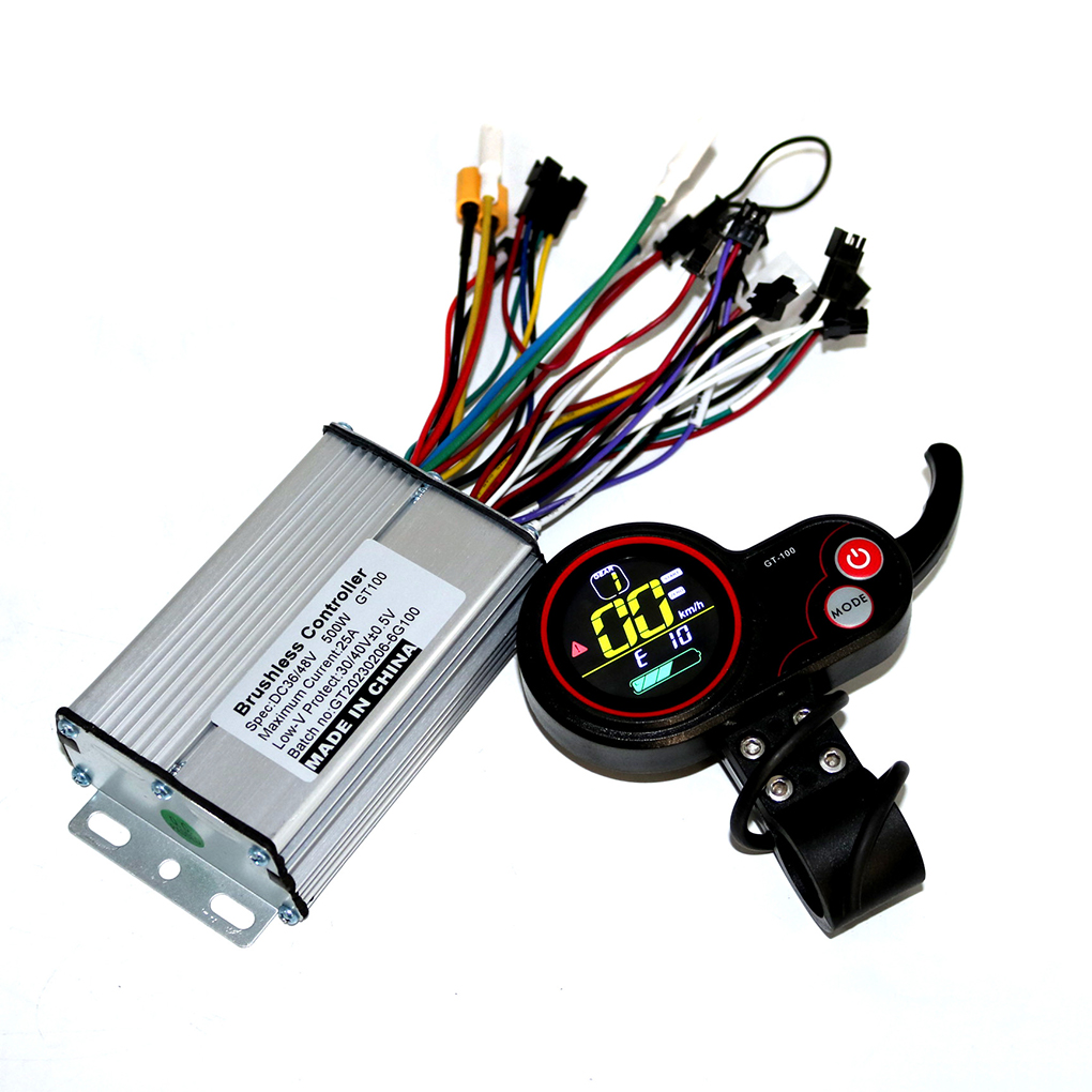 6 Mosfet 36V/48V/52V/60V 500W 25A BLDC 電動スクーターコントローラーと GT-100 LCD ディスプレイ 1 セット電動スクーター用