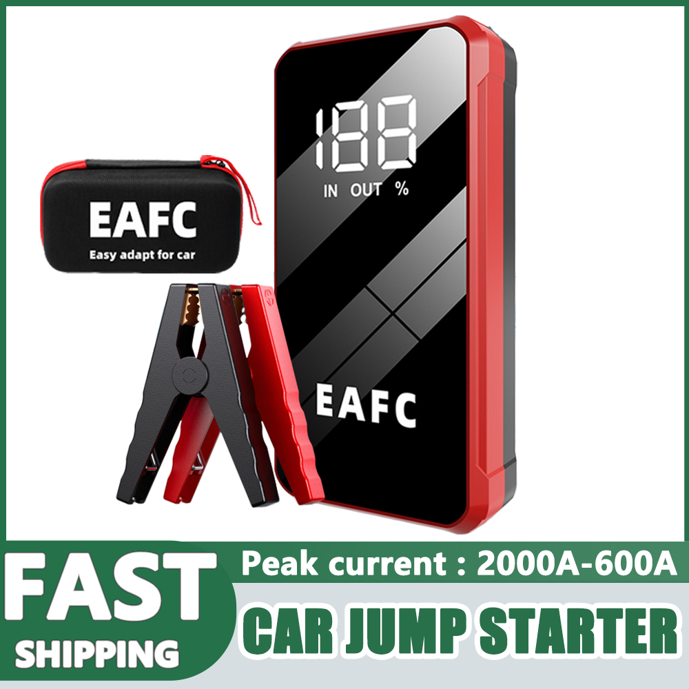 12V 車のジャンプスターター 2000A/1200A/600A 車のバッテリースターターパワーバンクブースター緊急始動装置ガソリンディーゼル用