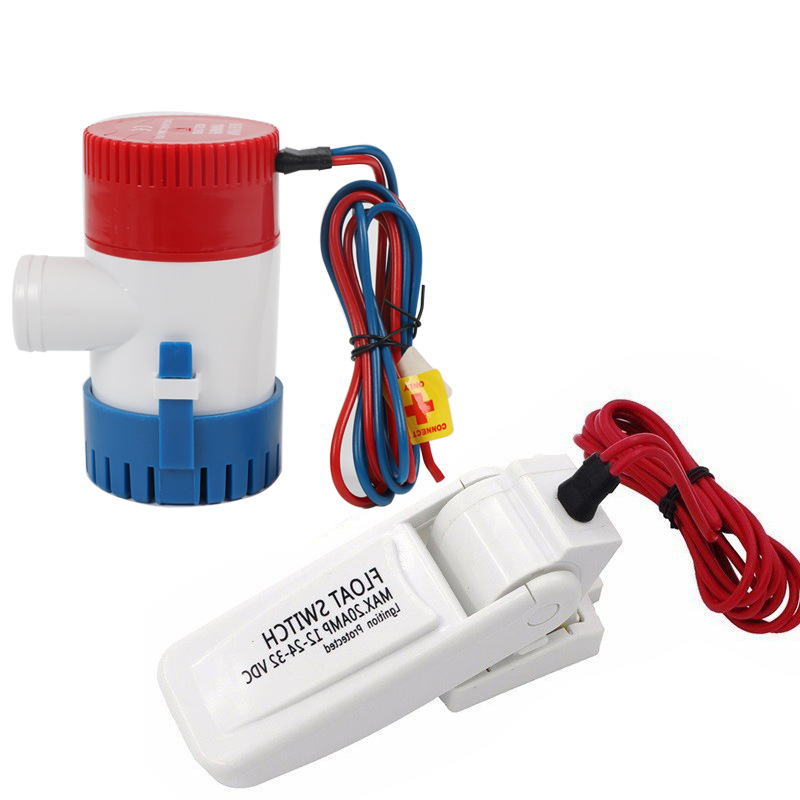 ミニ水中ビルジポンプ 12V DC フロートスイッチ付き 500gph 750gph 1100gph ボート水上飛行機モーターホームハウスボート水除去用