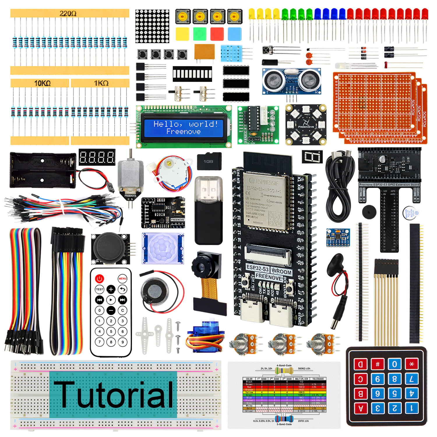 ESP32-S3-WROOM CAM ワイヤレス用 Freenove 究極スターター キット、Python C Java、783 ページの詳細なチュートリアル、243 アイテム 116 プロジェクト