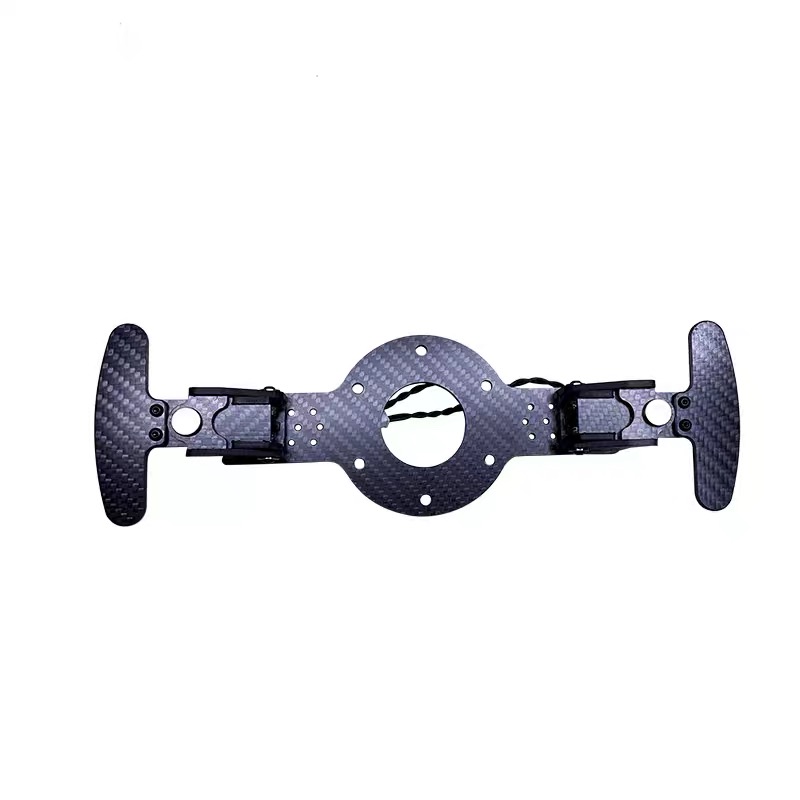 Carbon Fiber Sim Racing Paddle Shifters Built-in Circuit Type-C Plug and Play Steering Wheel Shift Paddles for PC Sim Rig