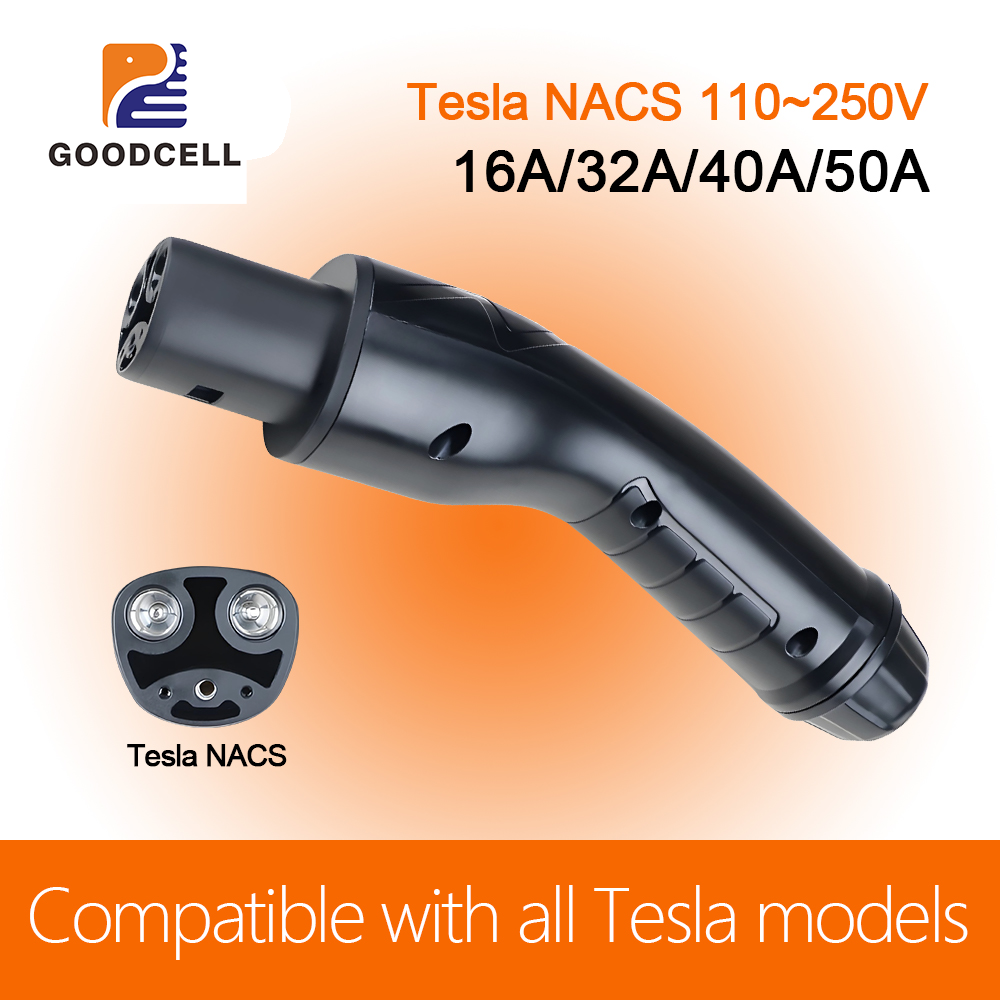 GOODCELL NACS プラグ電気自動車アクセサリー 32A EV 充電プラグ EVSE 充電器コネクタ
