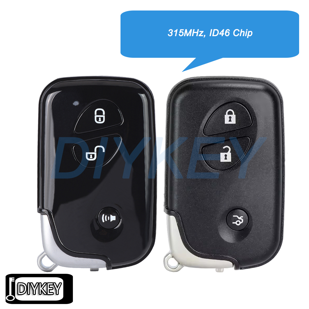 3 ボタン OEM スマートリモートカーキーフォブ 315MHz ASK ID46 チップ交換 BYD M6 S6 F3 L3 G3 F0 G3R E6 E6B E6A用