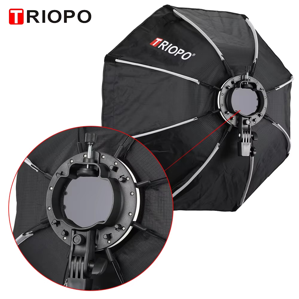 TRIOPO 最新 KX 65 センチメートルソフトボックス八角形傘ライトボックス Godox AD200 V1 スピードライトフラッシュライト写真スタジオアクセサリー