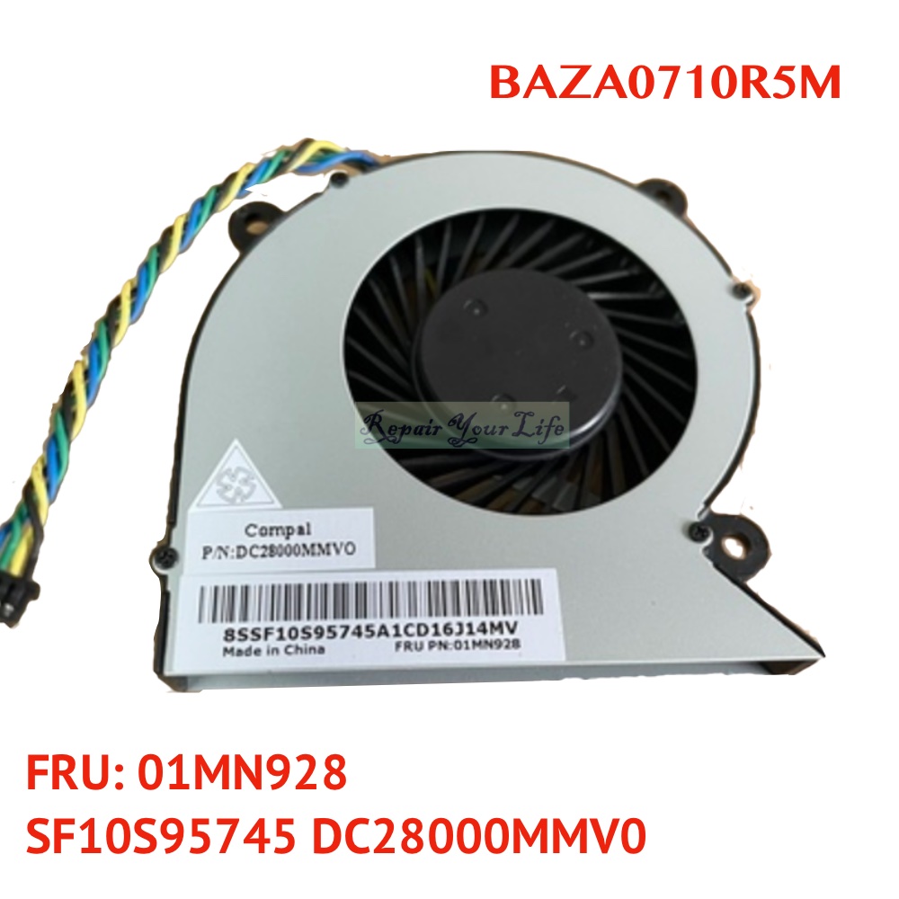 01MN928 AIO CPU 冷却ファン Lenovo 520c-24igm 520c-24iwl 520c-24iil 520c-24 オールインワンコンピュータ PC クーラーファン BAZA0710R5M