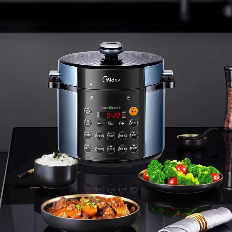 美的電気圧力鍋 家庭用5L大容量炊飯器 多機能自動圧力鍋