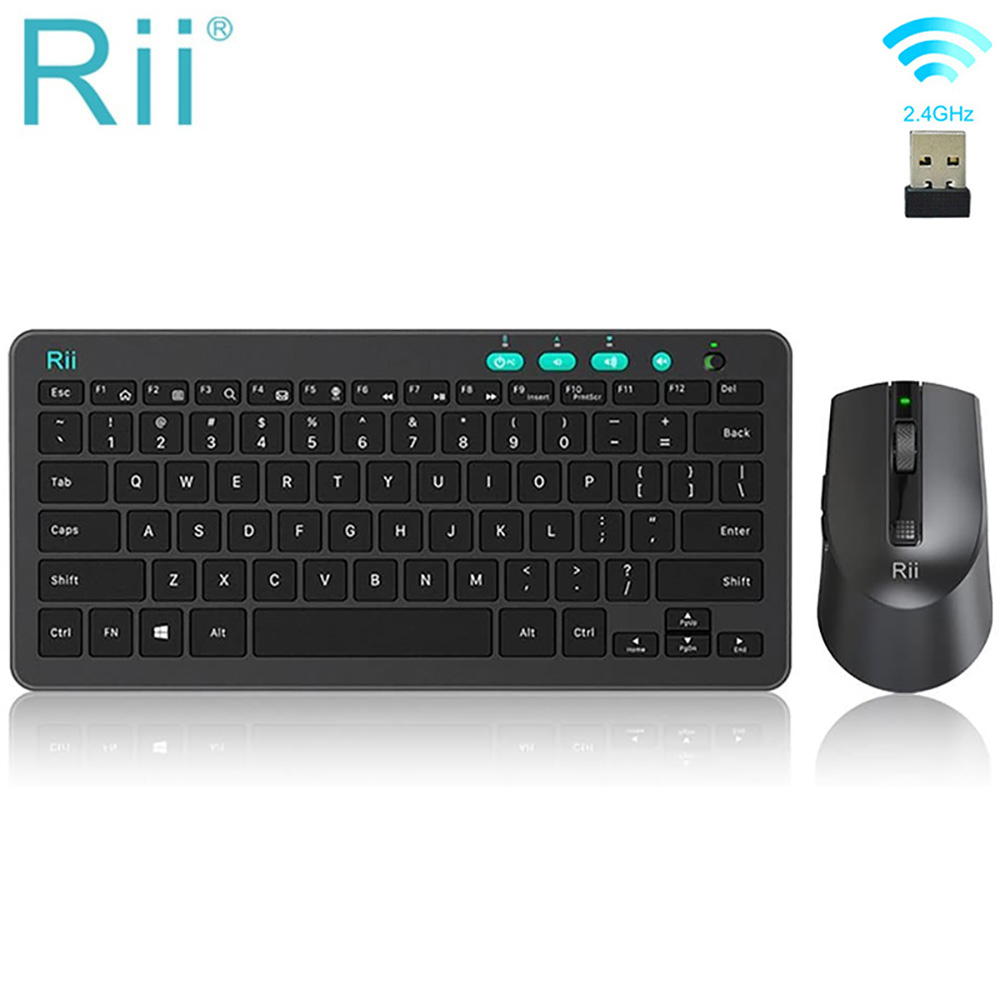 Rii RKM709 2.4G ワイヤレス RU/US キーボード