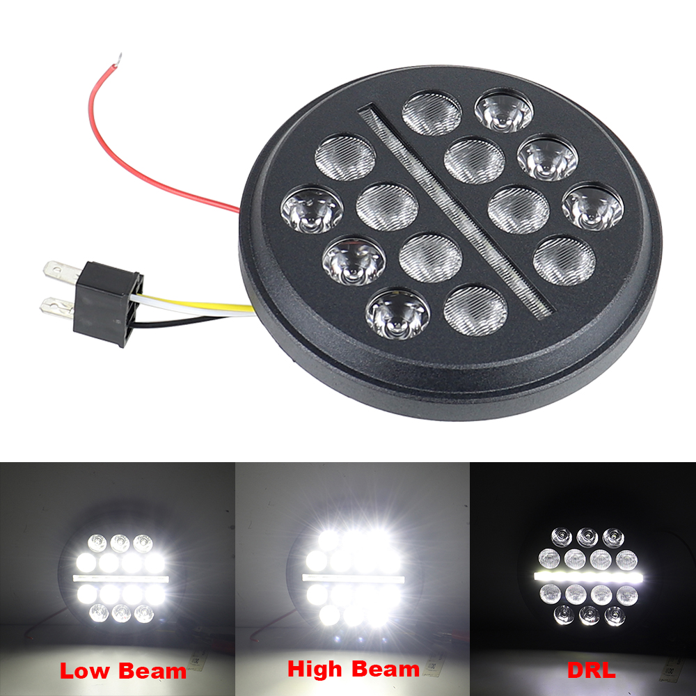7 インチ 5.75 インチ 4.5 インチラウンド LED ヘッドライト高低ビームライト DRL ヘッドランプ付きジープラングラーオフロード 4x4 オートバイ用