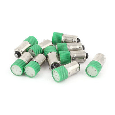 10 個 10 ミリメートル直径丸頭グリーン LED ライト信号インジケータランプ AC 220 V/240 V 3A