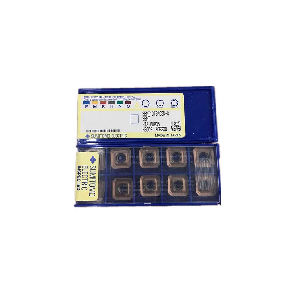 住友 100% オリジナルフライスインサート SEMT ACP200 SEMT13T3AGSN-G ACP200 SEMT13T3AGSN-H ACP200