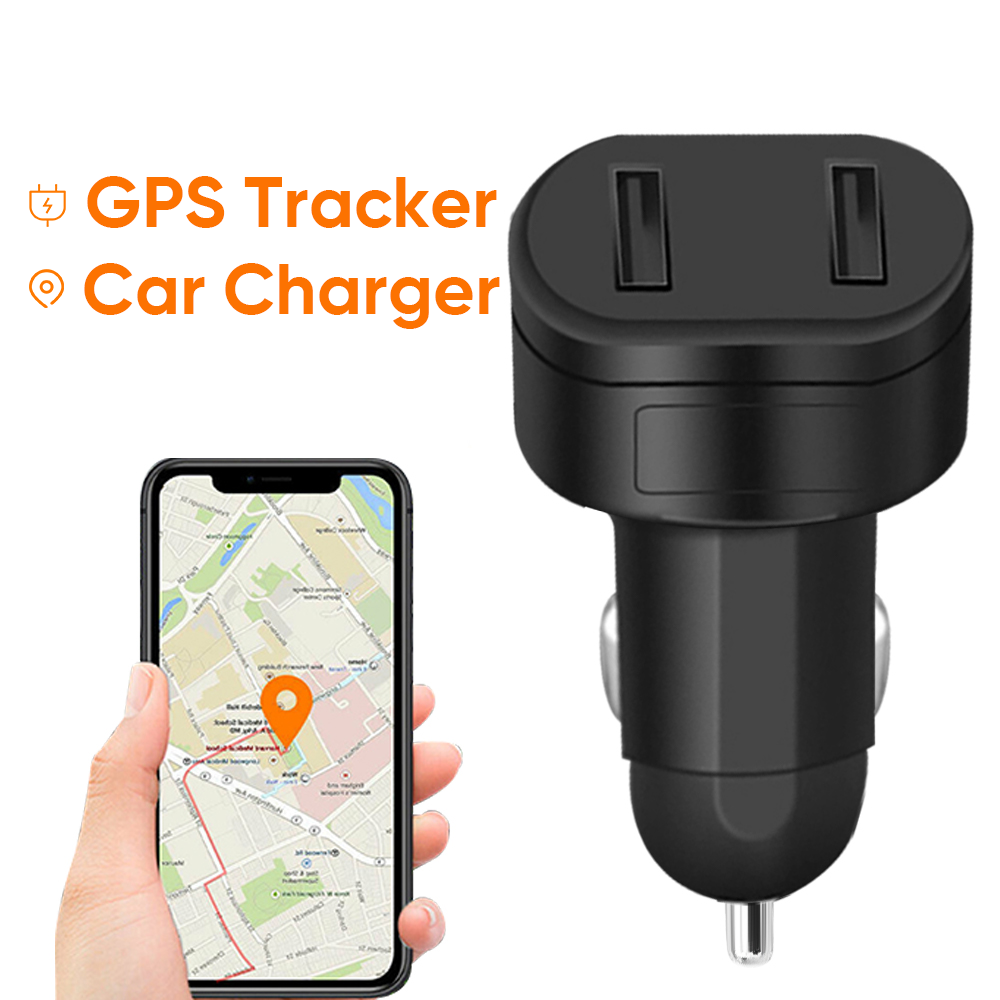デュアル USB 車 GPS トラッカー出力充電器ミニロケーター車のシガーライターリアルタイム追跡デバイス自動車電話充電器