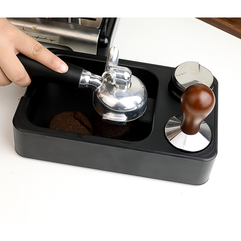 多機能コーヒーパウダーホルダー 51/54-3/58 ミリメートルコーヒーマシンハンドルブラケットパウダータッピングボックス