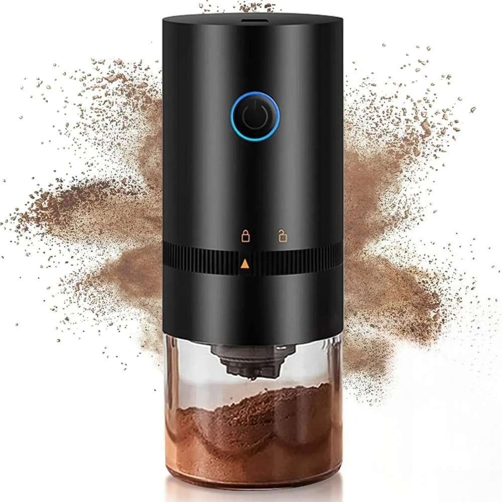 充電式コーヒーグラインダーセラミック粉砕コアコーヒー豆ポータブルUSB充電電動コーヒーグラインダー旅行キャンプ用