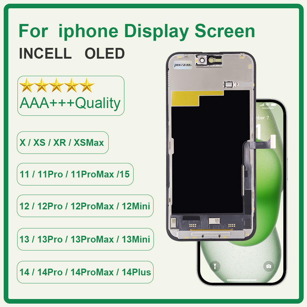 AAA OLED iPhone X XR XS 最大 LCD Incell iPhone 11 12 プロマックス 13 ミニ 14 プラス Lcd 表示画面デジタイザアセンブリ