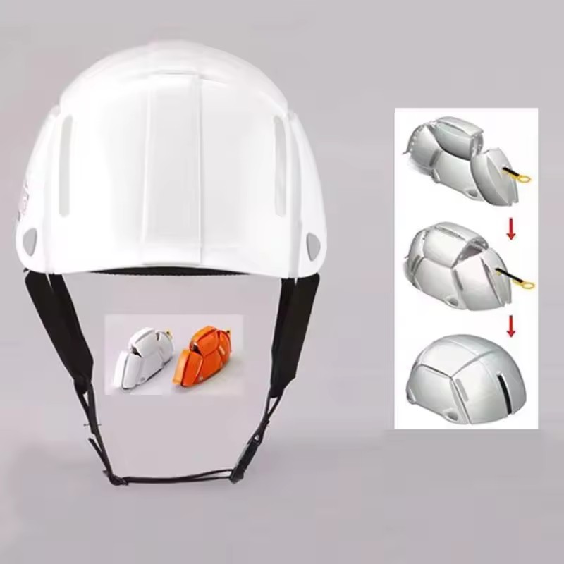 折りたたみヘルメットポータブル安全ヘルメット作業キャップ屋外現場鉱山労働者労働保護建設アンチスマッシングヘルメット