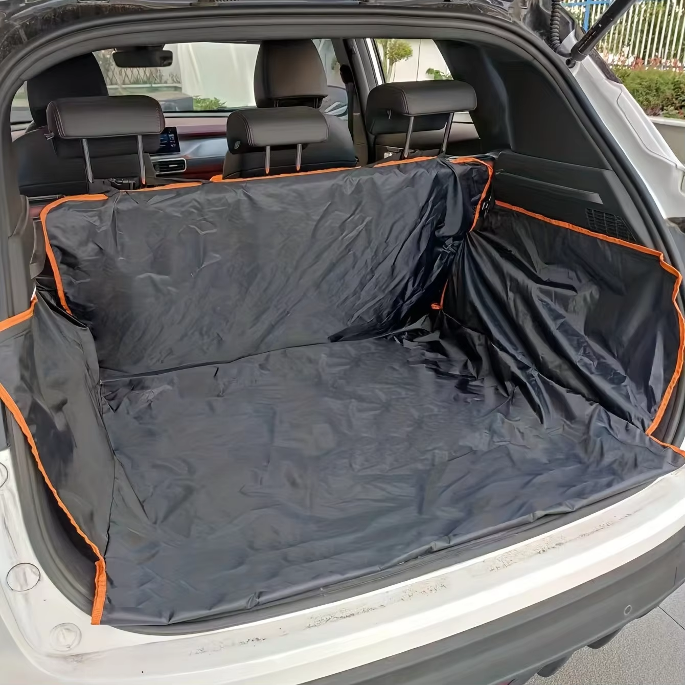 犬キャリア耐摩耗性犬カーシートカバー SUV 用防水ポータブル耐久性のあるライナーカバー車両を保護簡単にインストール