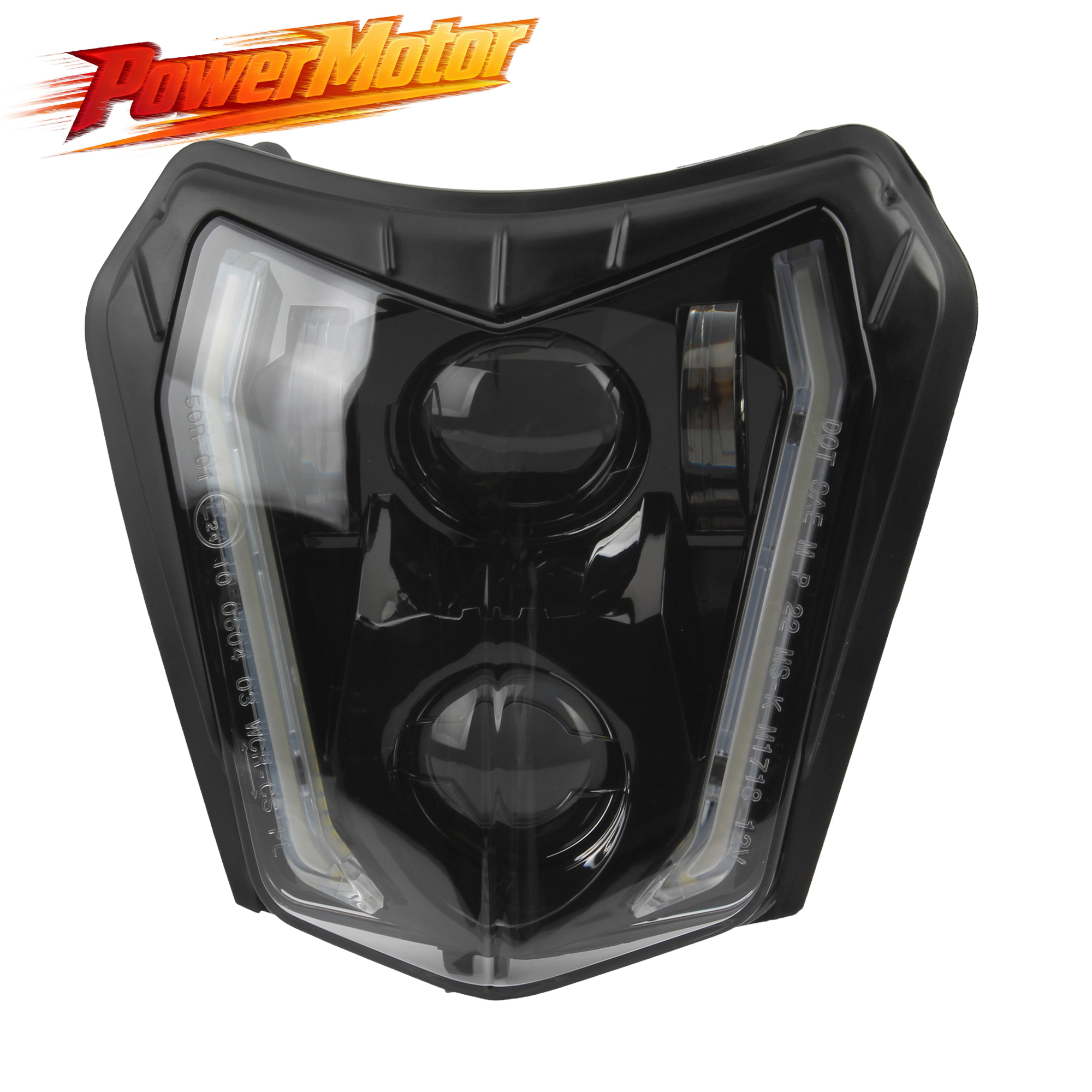 オートバイのヘッドライト LED KTM EXC 300 XCF SX XC XCW EXCF 125 250 300500 2017 2023 ダートバイクヘッドランプモトカスタムエンデューロ
