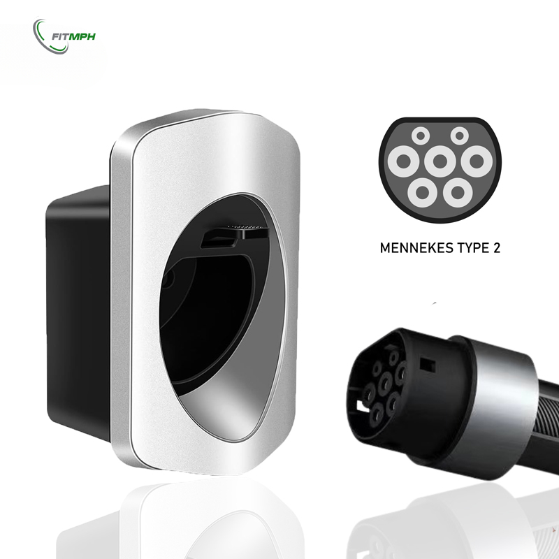 FITMPH Type2 EV 充電器ホルダー スタイリッシュ IEC62196-2 充電ケーブル オーガナイザー プラグ ホルダー 洗練されたウォールボックス EV 充電器サポート Type2