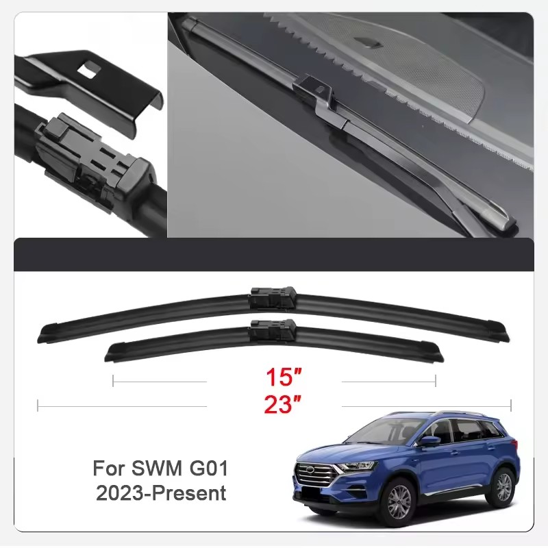 2 個の車のワイパーブレード SWM G01、G01F、G05 プロフロントガラスフロントガラスダブルラバーカーアクセサリー
