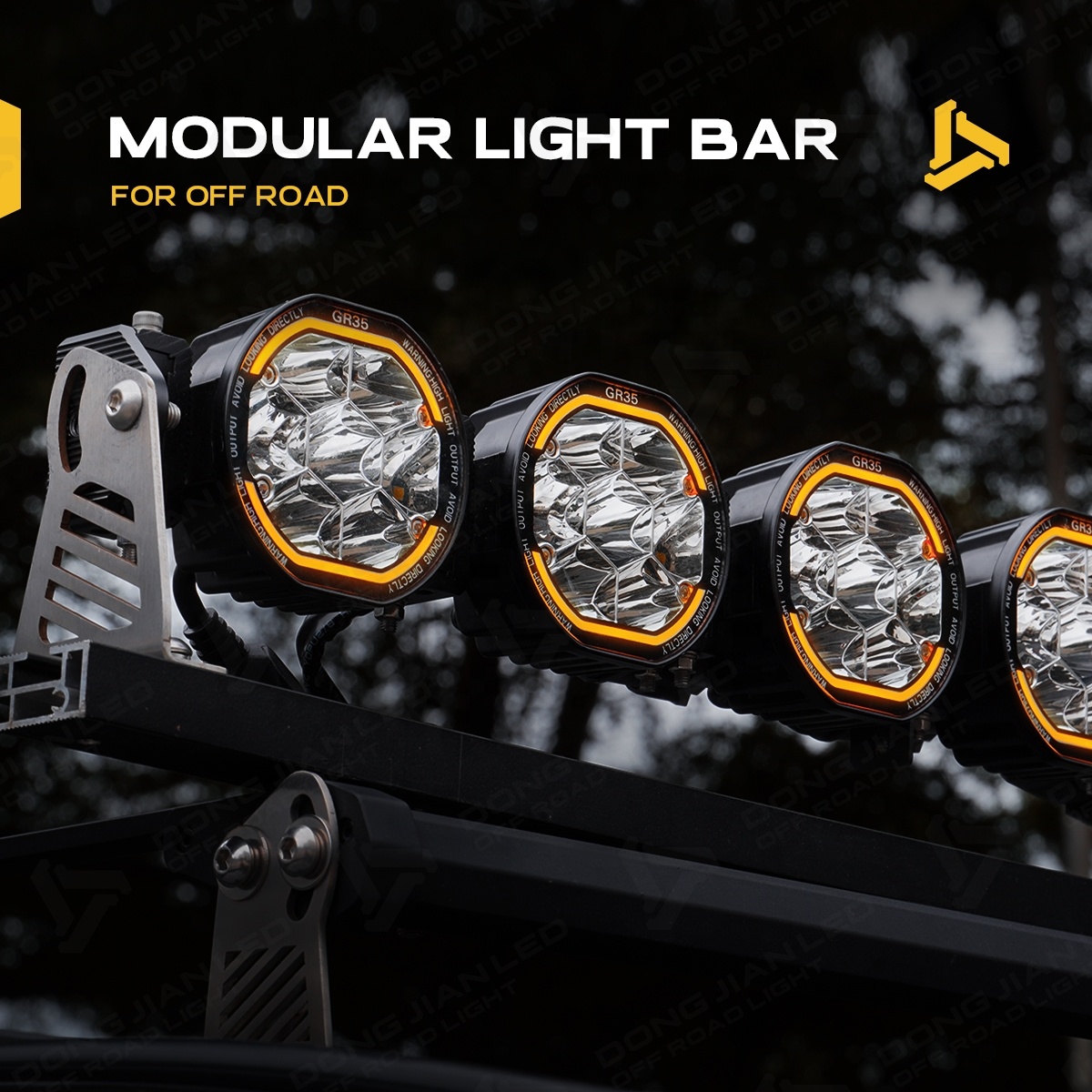22 インチ超高輝度 12 ボルト LED ライトバー 4WD オフロードトラック UTV 車防水アンバーポッド霧駆動バーライト 4X4 スポットライト