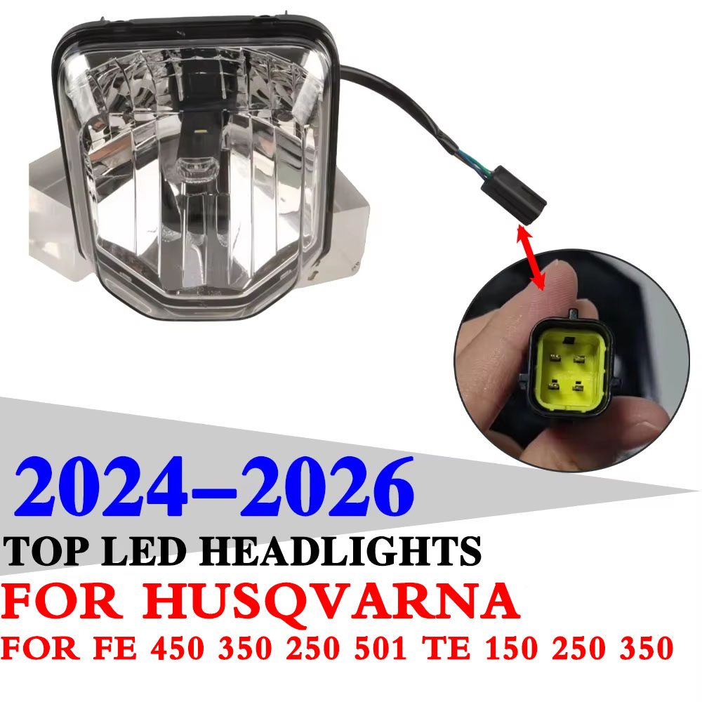 オートバイアクセサリー LED ヘッドライトランプヘッドライトヘッドランプハスクバーナ FE 501 FE 450 350 250 TE 300 TE 250 150 2025 2024