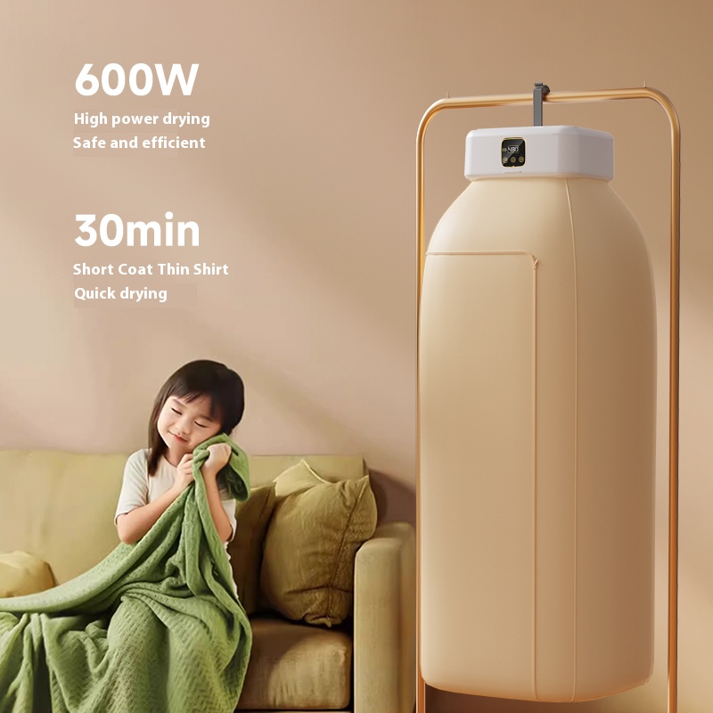 ポータブル衣類乾燥機折りたたみ電気衣類乾燥機多機能インテリジェント時間指定暖かい洗濯乾燥機リモコン付き