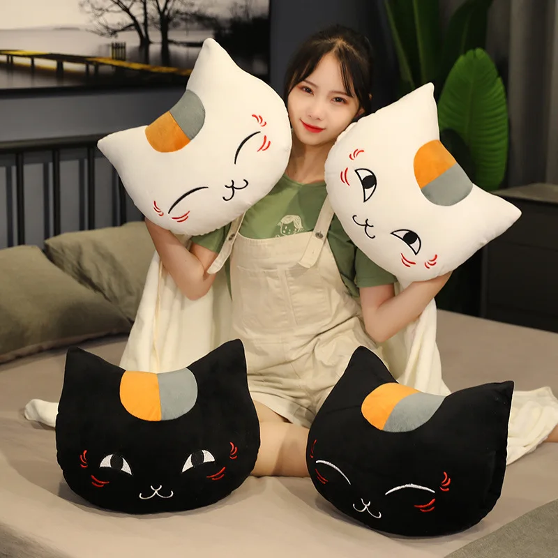 ニャンコ先生ぬいぐるみクッション夏目友人帳ハンドウォーマーかわいい猫ふわふわ人形アニメ夏目友人帳枕