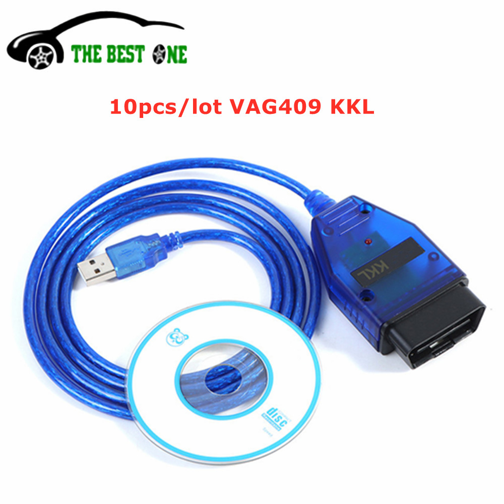 10 ピース/ロット VAG 409 KKL ケーブル FT232RL スイッチ付き USB Interfac VAG KKL 409 CH340 VAG409 OBD2 スキャナ車診断ツール