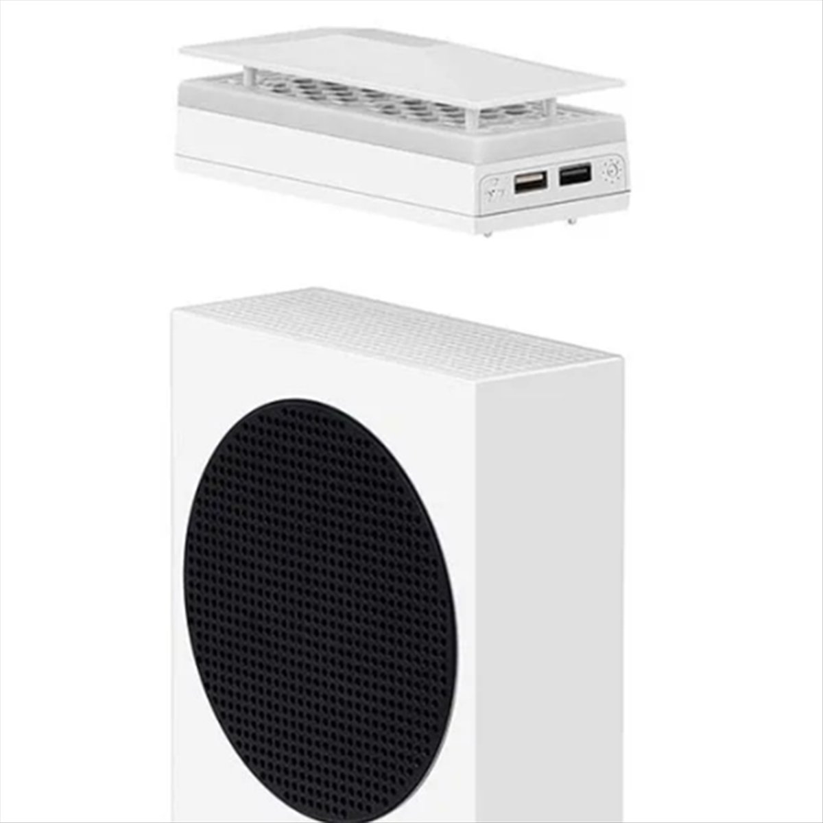 [ABJZ] ゲームコンソール冷却ファンクーラー Xbox シリーズ S コンソールアクセサリー上部防塵カバー 3 ギア放熱