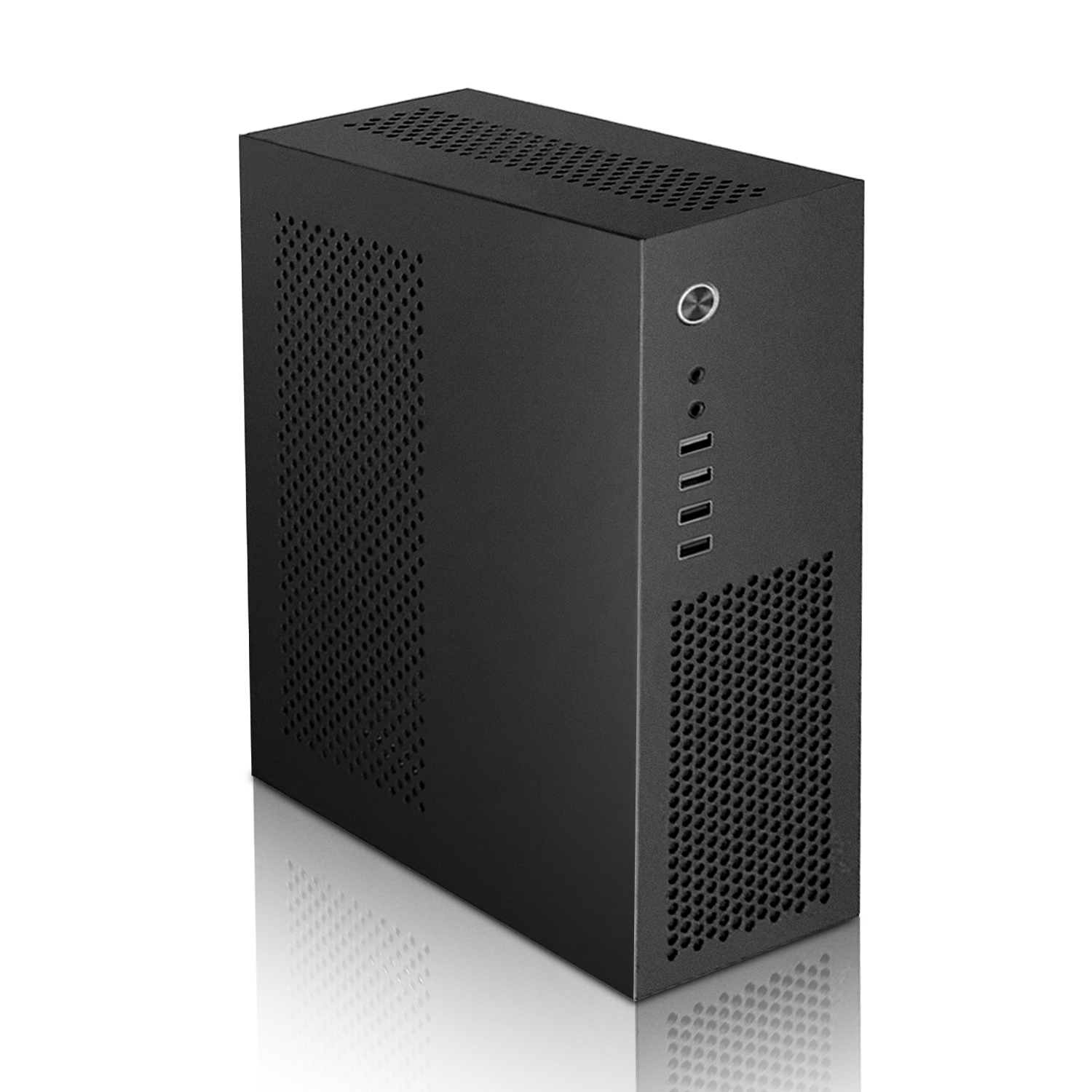 SFF Mini ITX/MATX PC ケース ミニタワーコンピュータシャーシ HTPC 用 省スペース MATX/Mini-ITX マザーボード/フレックス電源 7.3L に適合