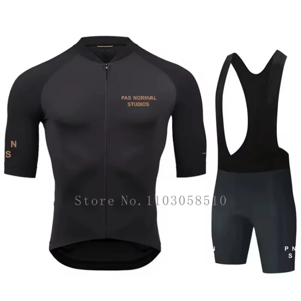 NewPRO サイクリングジャージセット夏半袖通気性黒 MTB バイクサイクリング服マイヨ Ropa Ciclismo 制服スーツ