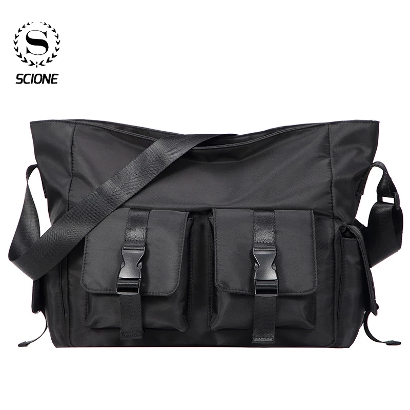 Scione メンズメッセンジャーショルダーバッグオックスフォード防水アウトドアスクールスポーツトラベルバッグ高級ブランドファッションスタイル K090
