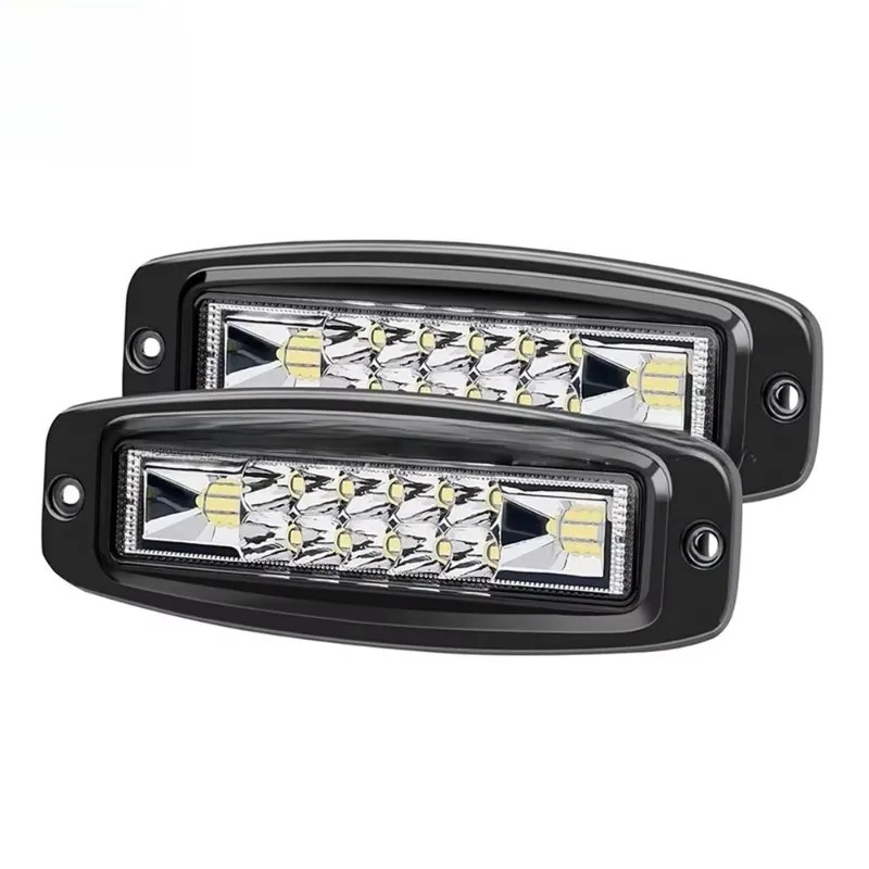 車フラッシュマウント LED ポッドフラッドスポットワークライトバー自動 Led 駆動逆転ランプ Zza ATV SUV トラックオフロード 4 × 4 1​​2 V 24 V