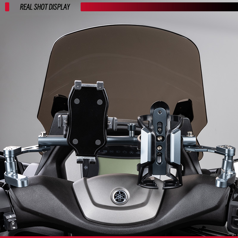 ヤマハ NMAX155 125 160 Nmax155 nmax オートバイボトルカップホールドクロスバー調整可能なハンドルバーバランスレバー GPS 電話ホルダー